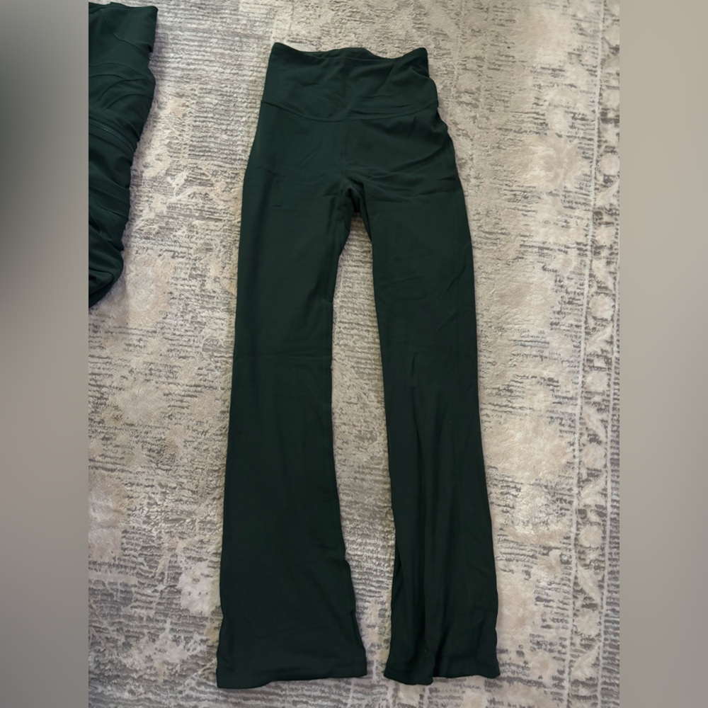 lululemon athletica Forest Green Flare Pants